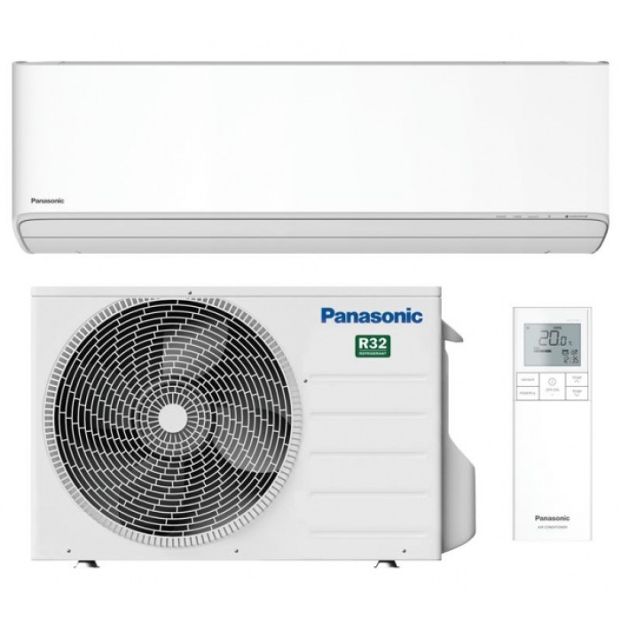Panasonic Кондиционер Etherea CS-Z25ZKEW/CU-Z25ZKE, 25 м2, инвертор, A+++/A+++, до -20°С, Wi-Fi, R32, белый
