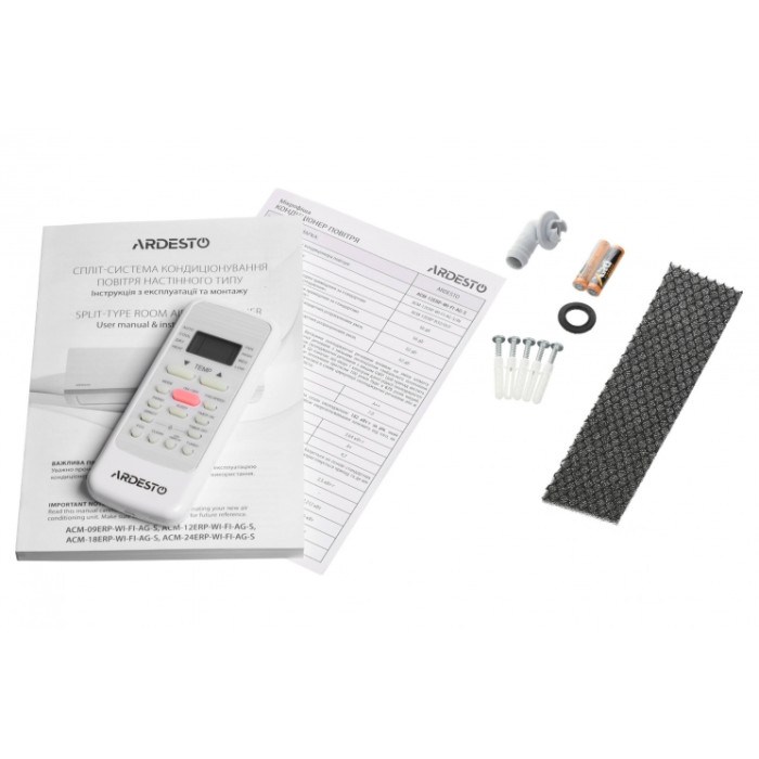 ARDESTO Кондиционер ACM-09INV-R32-WF-AG-S, 25 м2, инвертор, A++/A+, до -15°С, Wi-Fi, R32, белый