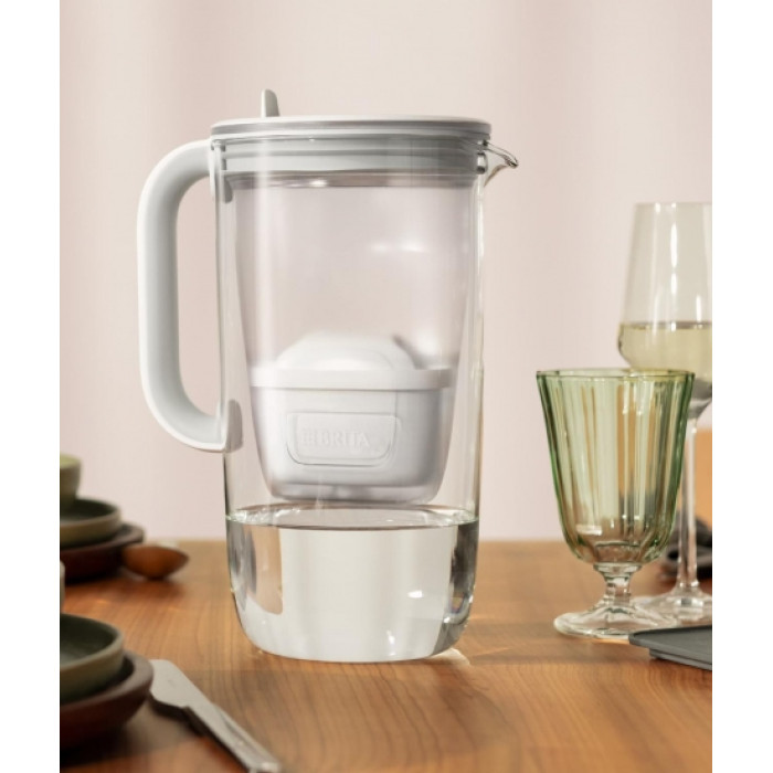 Brita Фільтр-глечик Glass Jug One, скляний, 2.5л, синій