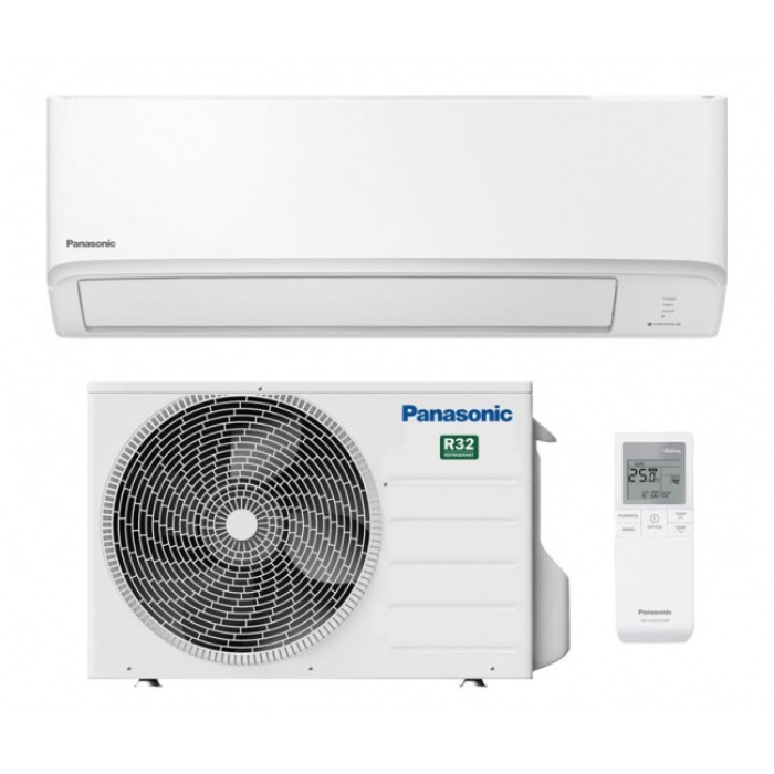 Panasonic Кондиционер Super Compact CS-TZ35ZKEW/CU-TZ35ZKE, 35 м2, инвертор, A++/A++, до -15°С, Wi-Fi, R32, белый