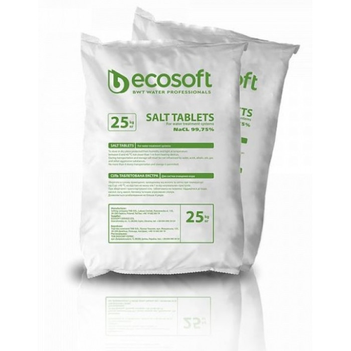 Ecosoft Таблетована сіль ECOSIL 25 кг