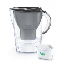 Фільтр-глечик Brita Marella Memo MXPro 2.4л (1.4л очищеної води) з фільтр-картриджем 3шт, графіт