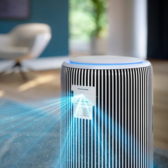 Philips Очисник-зволожувач повітря Series 3400, 78м2, 300м3/год, 3-х шар. HEPA фільтр +вугільний фільтр, Wi-Fi, 5 режими, білий