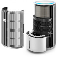 Philips Очисник-зволожувач повітря Series 3400, 78м2, 300м3/год, 3-х шар. HEPA фільтр +вугільний фільтр, Wi-Fi, 5 режими, білий