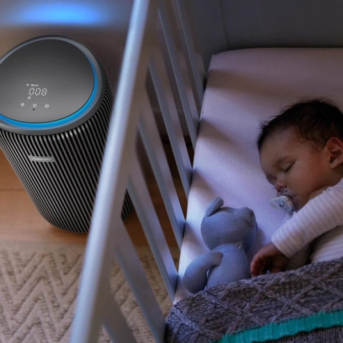 Philips Очисник повітря PureProtect 3200, 135м2, 520м3/год, HEPA +вугільний фільтр, Wi-Fi, 5 режими, синьо-сірий