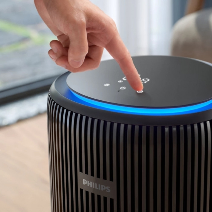Philips Очисник повітря PureProtect 3200, 135м2, 520м3/год, HEPA +вугільний фільтр, Wi-Fi, 5 режими, синьо-сірий