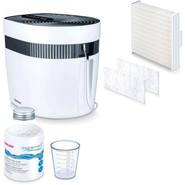 Beurer Очисник повітря Maremed, 50м2, 150м3/год, дисплей, білий