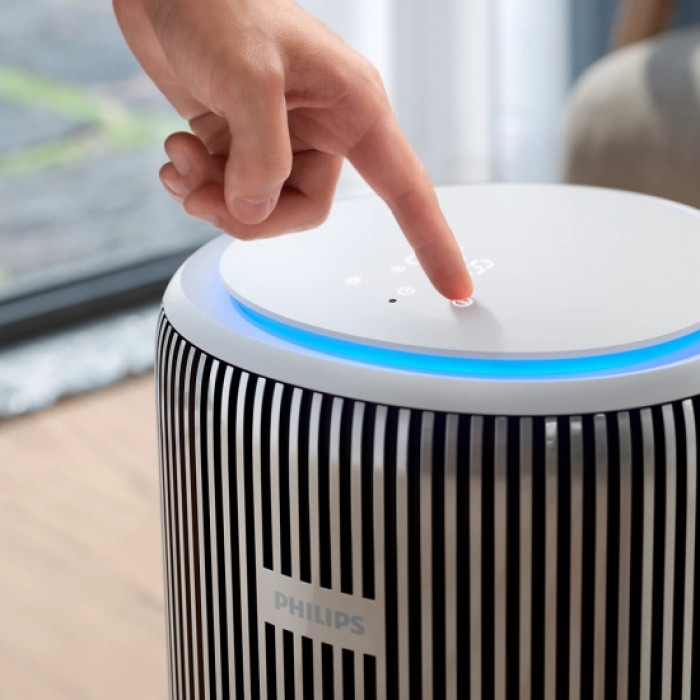 Philips Очисник повітря Series 3200, 135м2, 520м3/год, HEPA +вугільний фільтр, Wi-Fi, 5 режими, сріблясто-білий