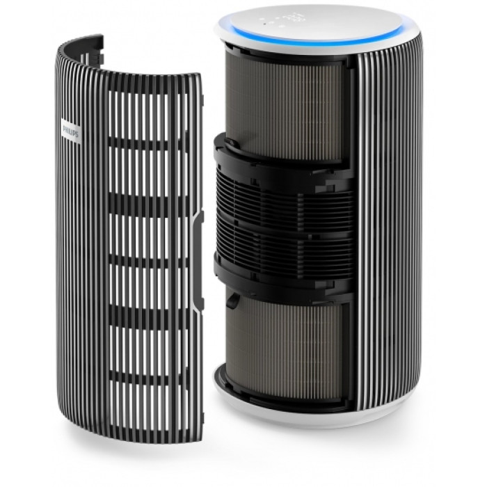 Philips Очисник повітря Series 3200, 135м2, 520м3/год, HEPA +вугільний фільтр, Wi-Fi, 5 режими, сріблясто-білий
