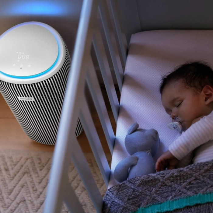 Philips Очисник повітря Series 3200, 135м2, 520м3/год, HEPA +вугільний фільтр, Wi-Fi, 5 режими, сріблясто-білий