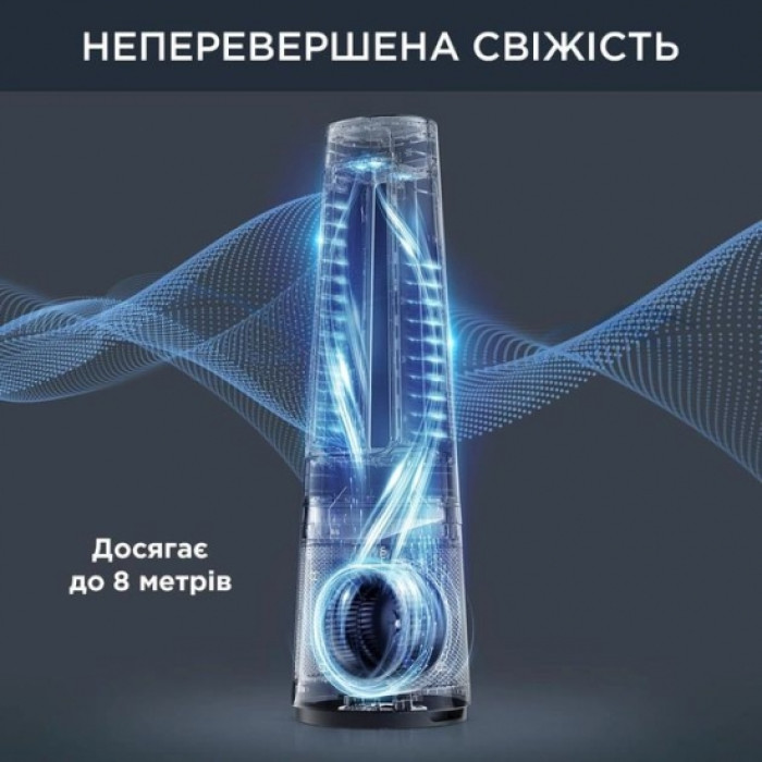 Rowenta Очисник повітря вен-тор+об-вач ECLIPSE 3IN1, 35м2, 107м3/год, пульт ДК, дисплей, HEPA фільтр, 12 рів. шв-сті, білий