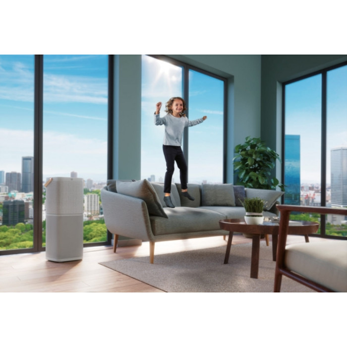 Electrolux Очисник повітря, 92м2, 442м3/год, дисплей, 5-и шаровий HEPA фільтр, Wi-Fi, 9 режимів, сірий