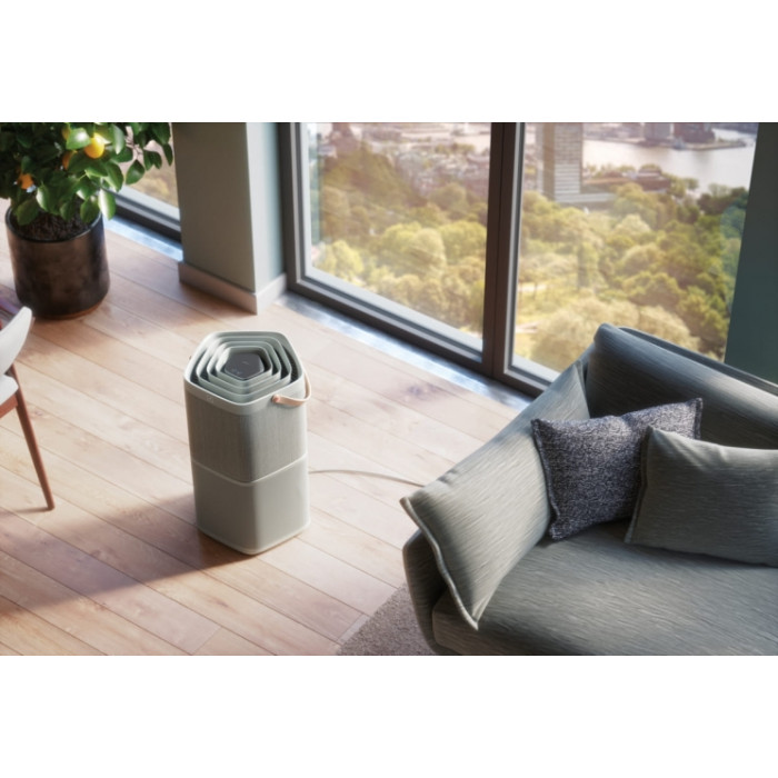 Electrolux Очисник повітря, 92м2, 442м3/год, дисплей, 5-и шаровий HEPA фільтр, Wi-Fi, 9 режимів, сірий