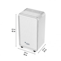 MYCOND Осушувач повітря Roomer Smart 12 побутовий, 12л.на добу, 120м3/год, 25м2, дисплей, ел. кер-ня, Wi-Fi, таймер, авто вимк., білий