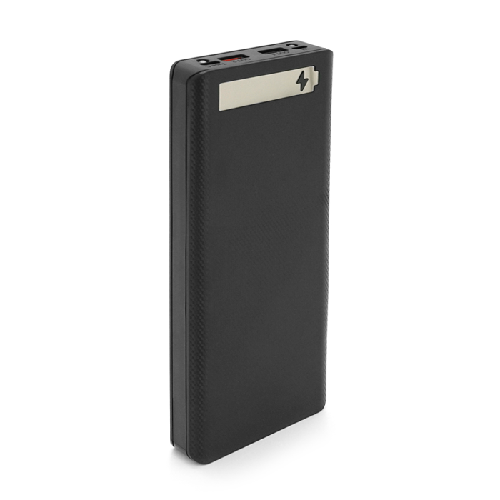 Power bank Voltronic M10-PD под 10х18650, Flashlight, Output:5V-3A/9V-2A/12V-1.5A, Micro-USB, Type-C, Digital display, ABS, PVC, Black, BOX
