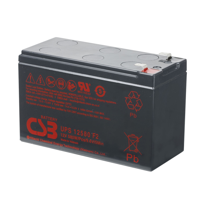 Аккумуляторная батарея CSB UPS12580, 12V 10,5Ah (151х65х99мм), Q10