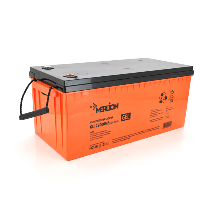 Аккумуляторная батарея MERLION GL122000M8 12 V 200 Ah ( 522 х 240 х 219 ) Q1/18