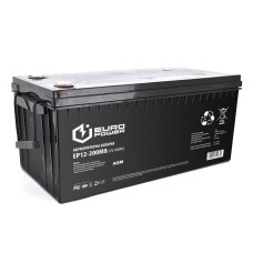 Акумуляторна батарея EUROPOWER AGM EP12-200M8 12V 200Ah (522 x 240 x 219) Black Q1/18