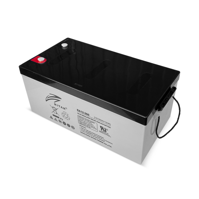 Аккумуляторная батарея AGM RITAR RA12-260, Gray Case, 12V 260.0Ah, (522 х 268 х 224) Q1