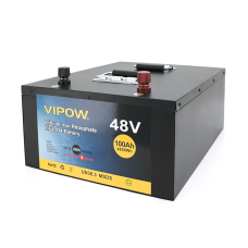Акумуляторна батарея Vipow LiFePO4 51,2V 100Ah з вбудованою ВМS платою 80A (450/442/177)