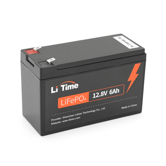 Аккумуляторная батарея Li-TIME LiFePO4 12.8 6Ач 1280Wh,(100/100A) M8, 170/198/166mm