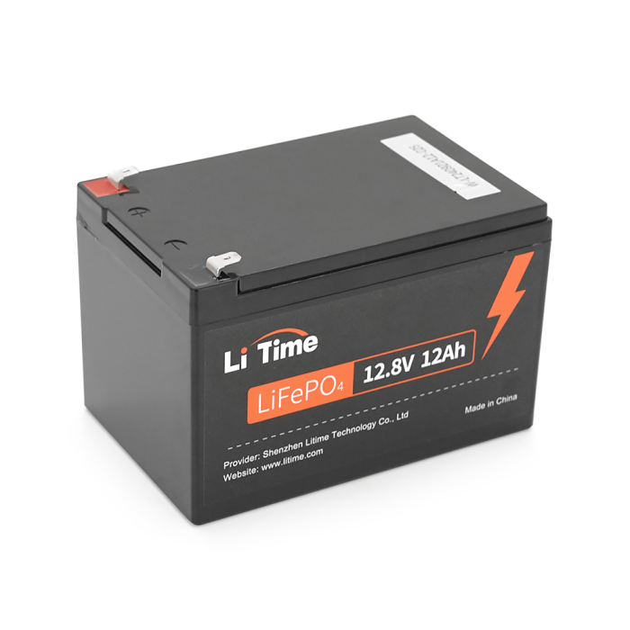 Аккумуляторная батарея Li-TIME LiFePO4 12.8 6Ач 1280Wh,(100/100A) M8, 170/198/166mm