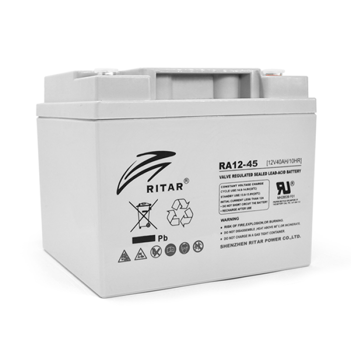 Аккумуляторная батарея AGM RITAR RA12-45, Gray Case, 12V 45.0Ah (198 x 166 x169) Q1