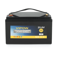 Акумуляторна батарея Vipow LiFePO4 25,6V 50Ah з вбудованою ВМS платою 40A (330/175/225)