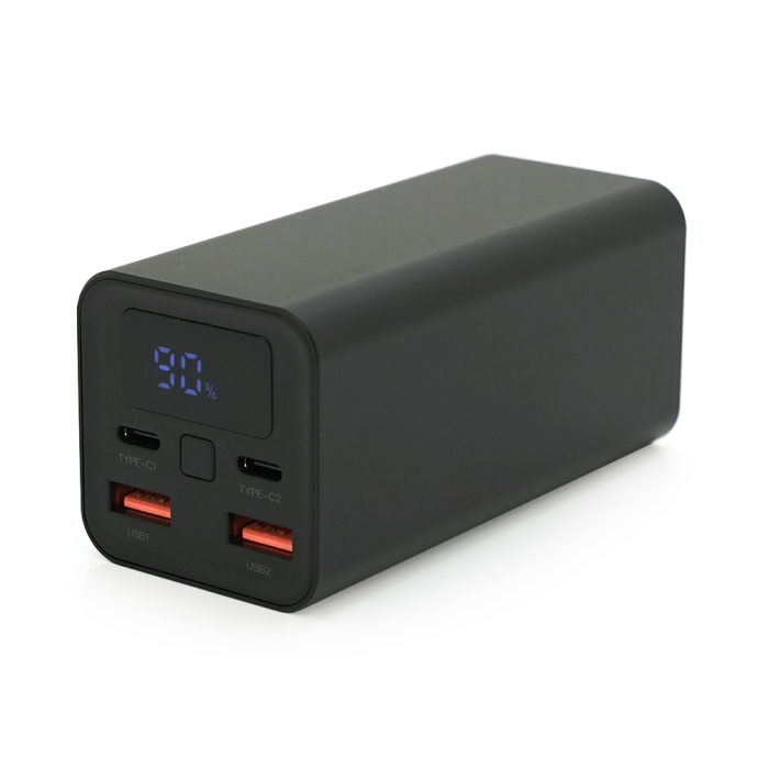 PowerBank XO-PB97 20000mAh, Input:(2хType-C), Output:(2хUSB,2хType-C), PD65W для Laptop, plastic, Black