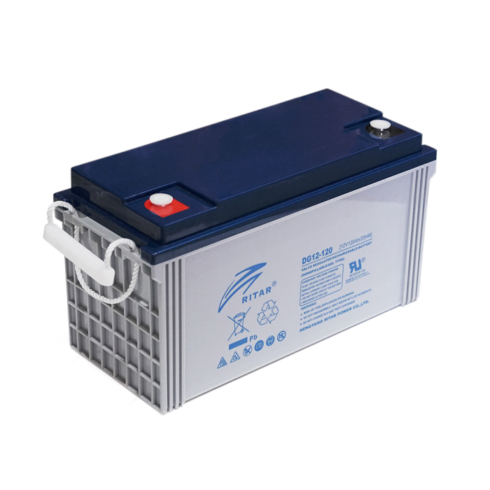 Аккумуляторная батарея GEL RITAR DG12-120, Gray Case, 12V 120.0Ah (407 х 177 х 225) Q1/36