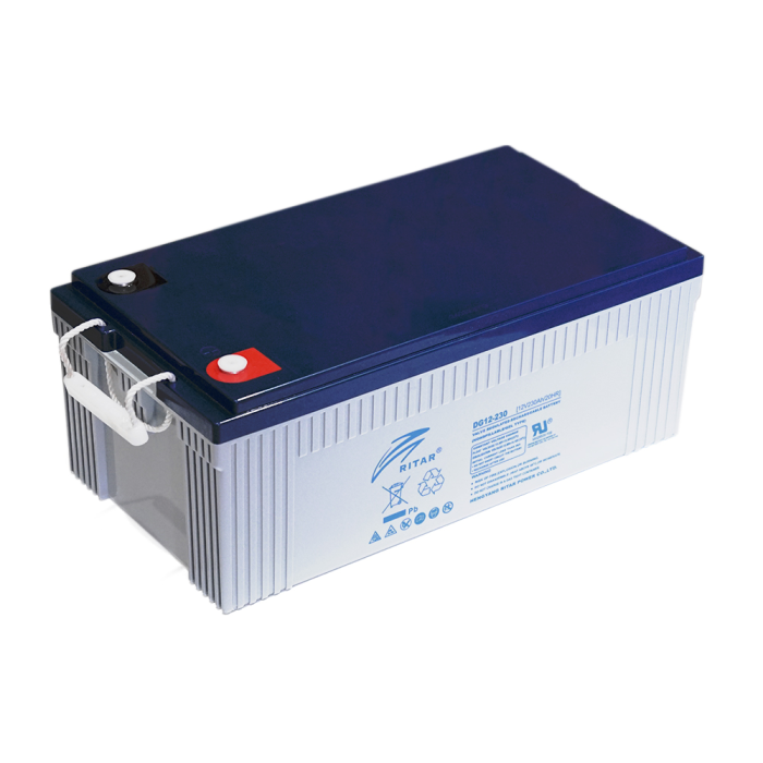 Аккумуляторная батарея GEL RITAR DG12-230, Gray Case, 12V 230.0Ah (521 х 269 х 209) Q1/25