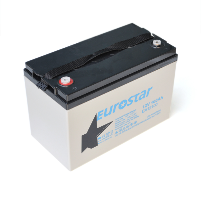 Аккумуляторная батарея AGM EUROSTAR EA12100, Gray Case, 12V 100.0Ah (345 x 180 x 270), 28,2 кг, Q1