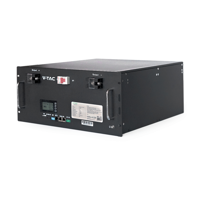 Аккумуляторная батарея V-TAC LiFePO4 48V 200Аh 9,6kWh,(100/100A) 445x244x500mm, 78kg