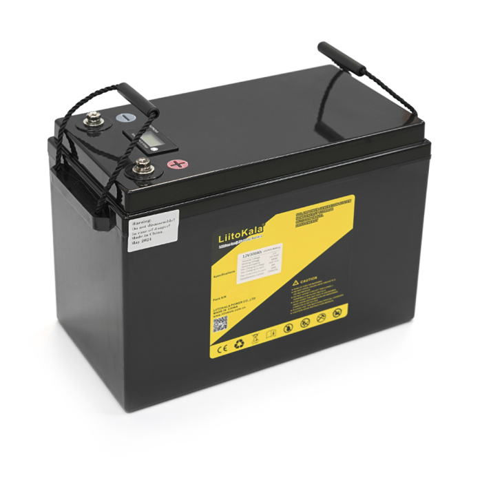 Аккумуляторная батарея LiitoKala LiFePO4 12,8V 300Ah BMS(20(100)/200A) c LCD дисплеем (355/245/180mm), 24kg