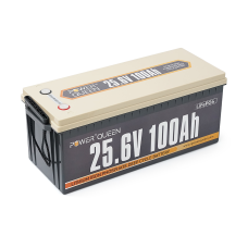 Акумуляторна батарея LiFePO4 Power Queen 24V 100Ah, 2560Wh, BMS 100A, 532/207/215мм