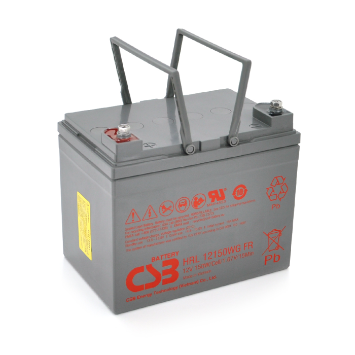 Аккумуляторная батарея CSB HRL12150WFR, 12V 38Ah (195х130х172мм)