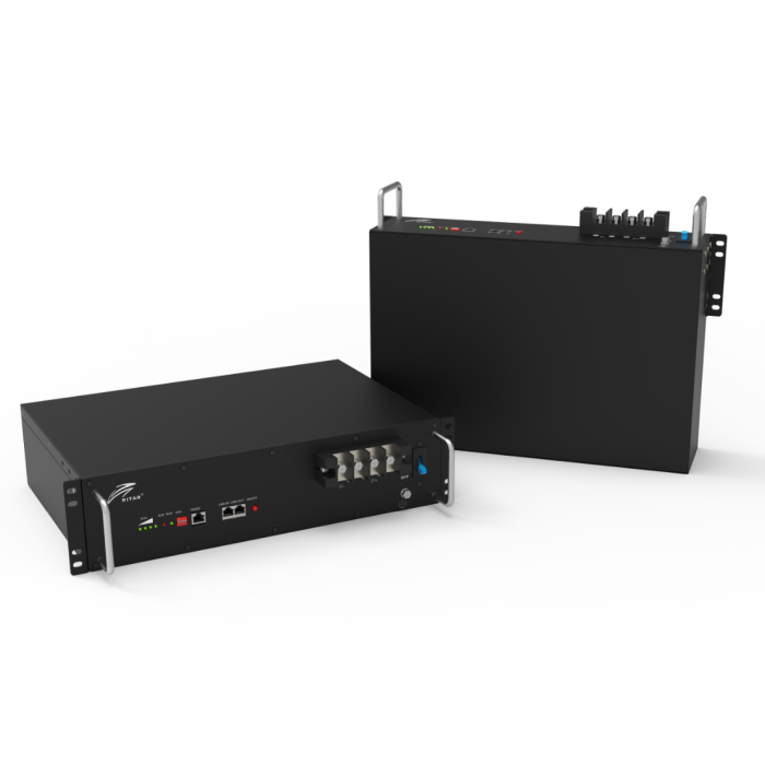 Аккумуляторная батарея Ritar LiFePO4 25,6V 100Ah 2560Wh BMS100@8S для монтажа в стойку ( 522 х 240 х 219 (224) ), 23kg Q1