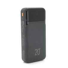 Power Bank Remax RPP-686 20000mAh, з кабелями USB+Type-C+Lighting, Black, 0.46kg