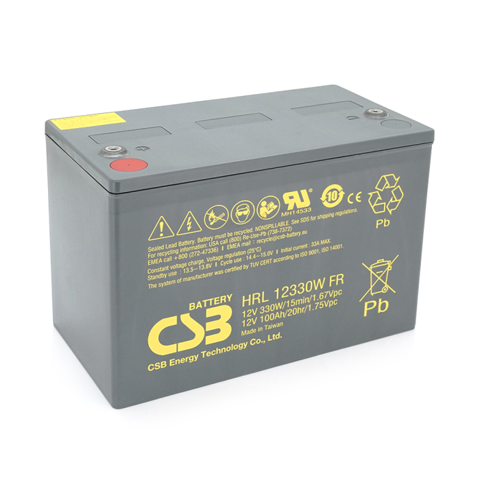 Аккумуляторная батарея CSB HRL12330W, 12V 100Ah (308.7х168х210.6(220)