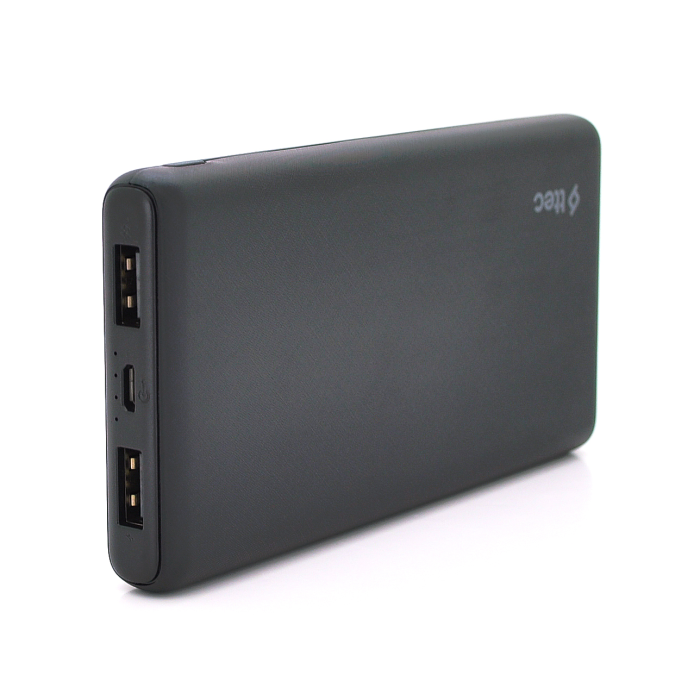 PowerbankTtec 10000mAh, Led, Output: 2/USB, 20W, Black, Q36