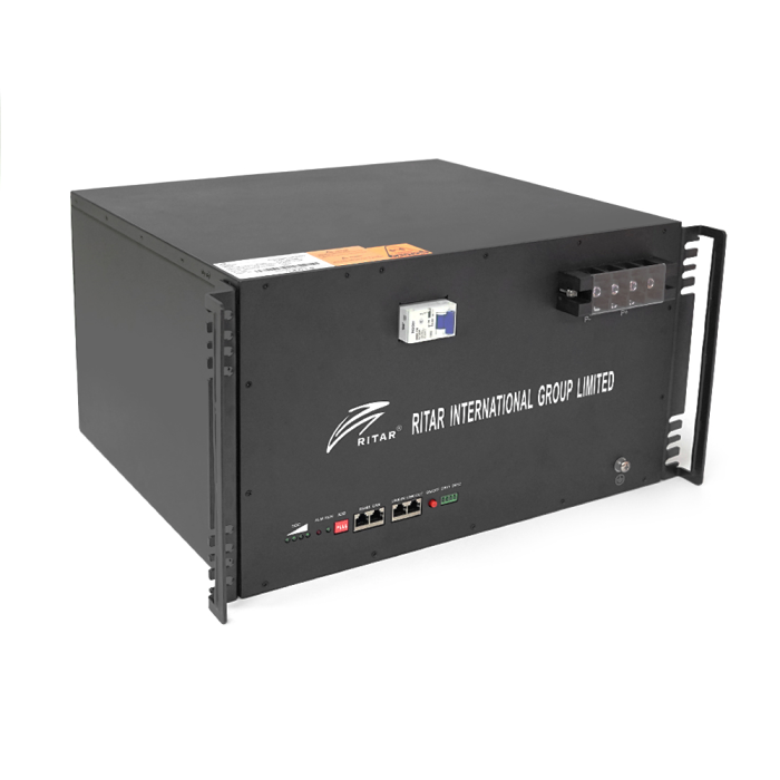 Аккумуляторная батарея Ritar LiFePO4 51.2V 150Ah 7680Wh BMS100A@16S для монтажа в стойку ( 442 x400 х 260) Q1