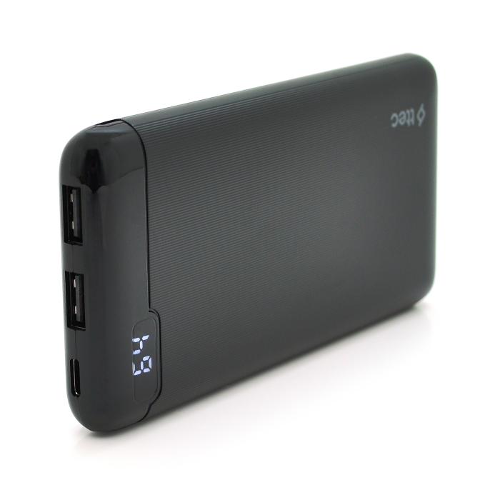 PowerbankTtec 10000mAh, Output: 2/USB + Type-C, 20W, Black, Q30