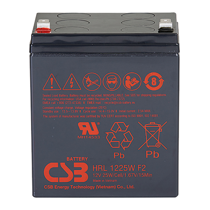 Аккумуляторная батарея CSB HRL1225WF2, 12V 5.8Ah (90х70х106мм)