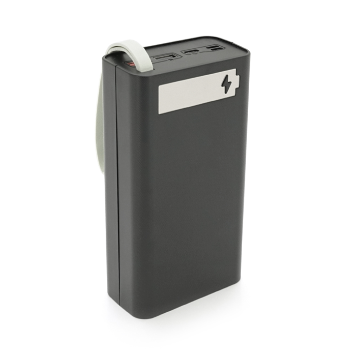 Power bank Voltronic T12-PD под 12х18650, Digital display, Output: 22.5W, Micro-USB, Type-C, Lightning, ABS, PVC, Black, BOX