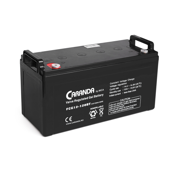 Аккумуляторная батарея MCA FCG12-120BT GEL 12 V 120 Ah (331 x 174 x 214), 33 kg