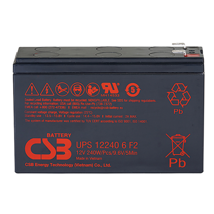 Аккумуляторная батарея CSB UPS122460, 12V 5Ah (151х51х94мм), 1.52 кг Q12