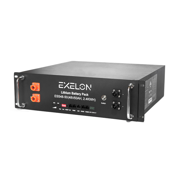 Аккумуляторная батарея Exelon LiFePO4 48V 50AH 2400Wh, (BMS 50/50A|(482х450х133), 25,6kg 6000 циклов