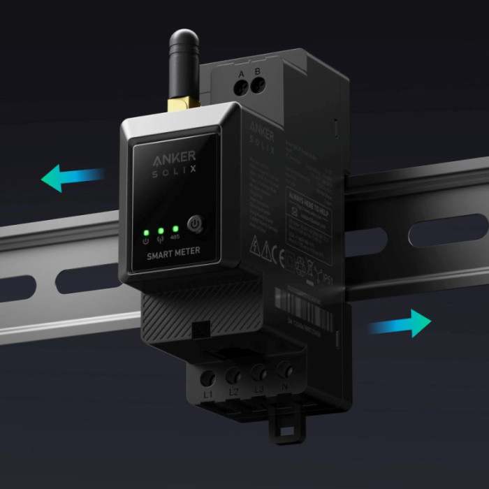 Інтелектуальний лічильник Anker Solix smart meter black (Wi-Fi)