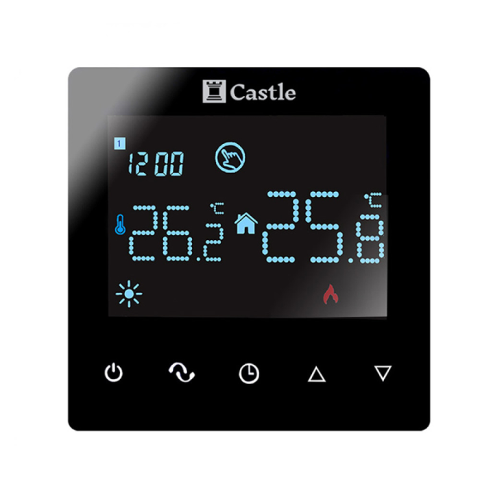 Терморегулятор програмування Castle AC606H (Чорний)