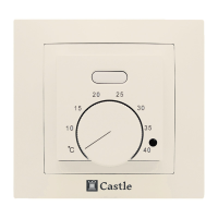 Терморегулятор механічний Castle AC308H слонова кістка